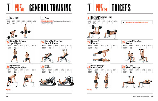 Men's Health Bad Ass Arms Training Guide - Bigger Biceps, Triceps ...